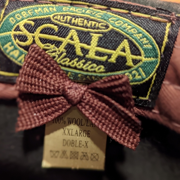 Scala wool felt hat with feather.  Brown. - Picture 3 of 6